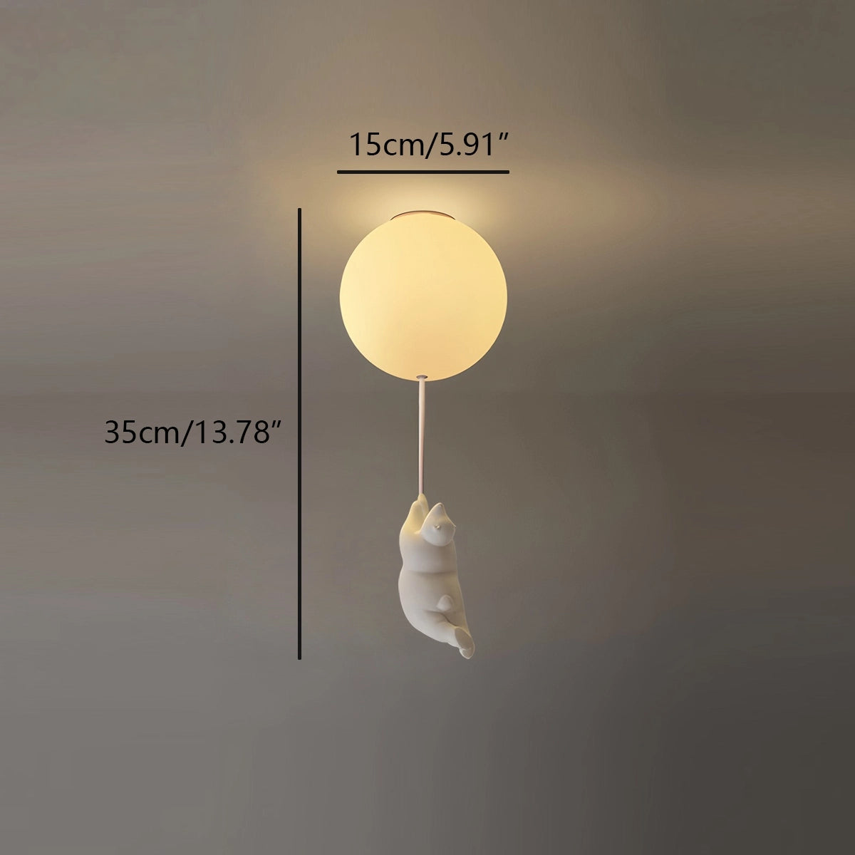 Antizer Modern Cartoon Balloon Bear Ceiling Light