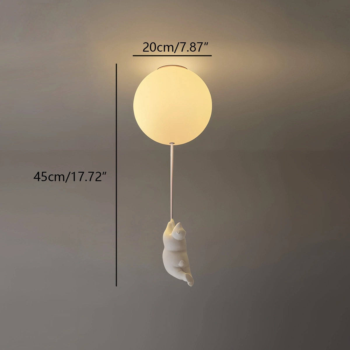 Antizer Modern Cartoon Balloon Bear Ceiling Light