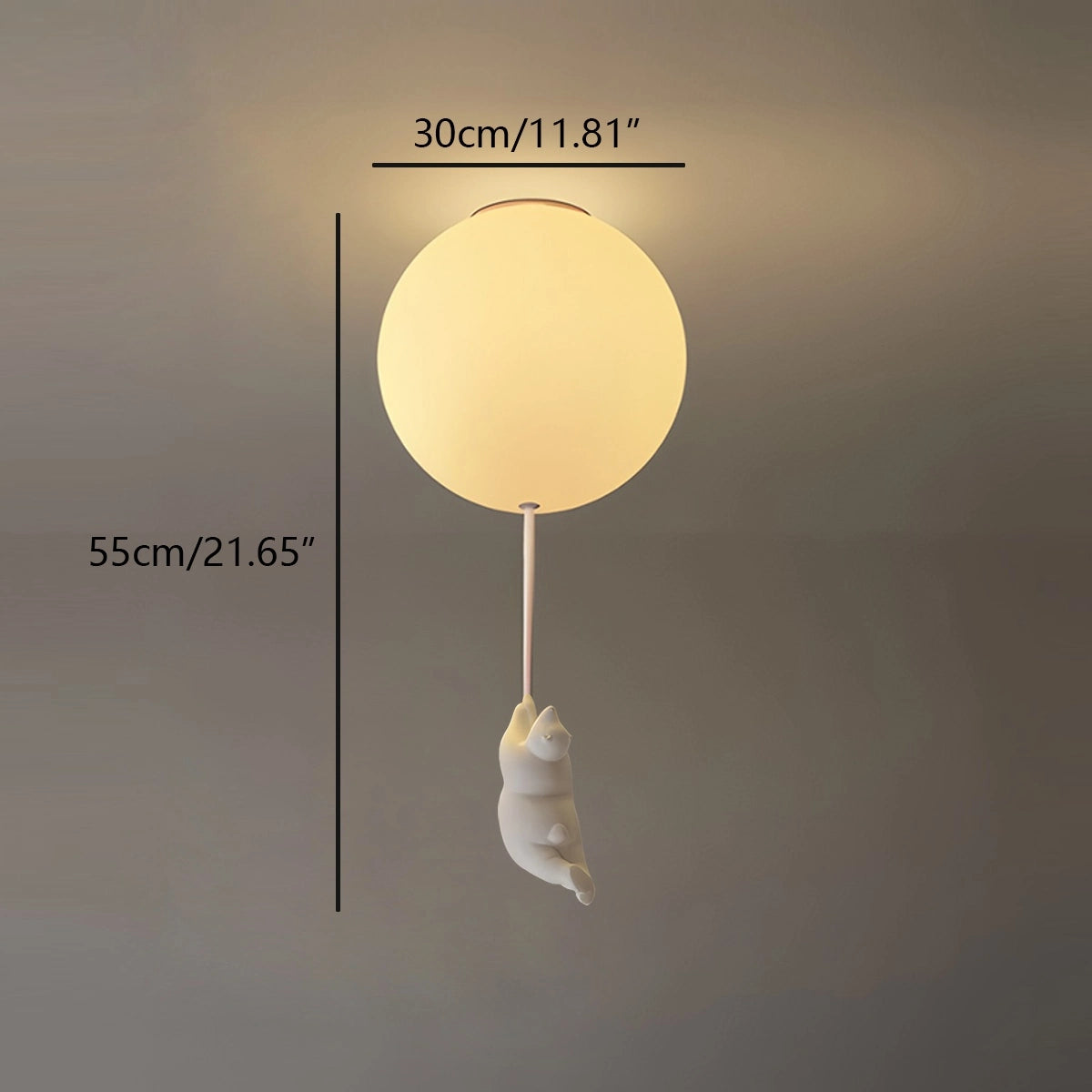 Antizer Modern Cartoon Balloon Bear Ceiling Light