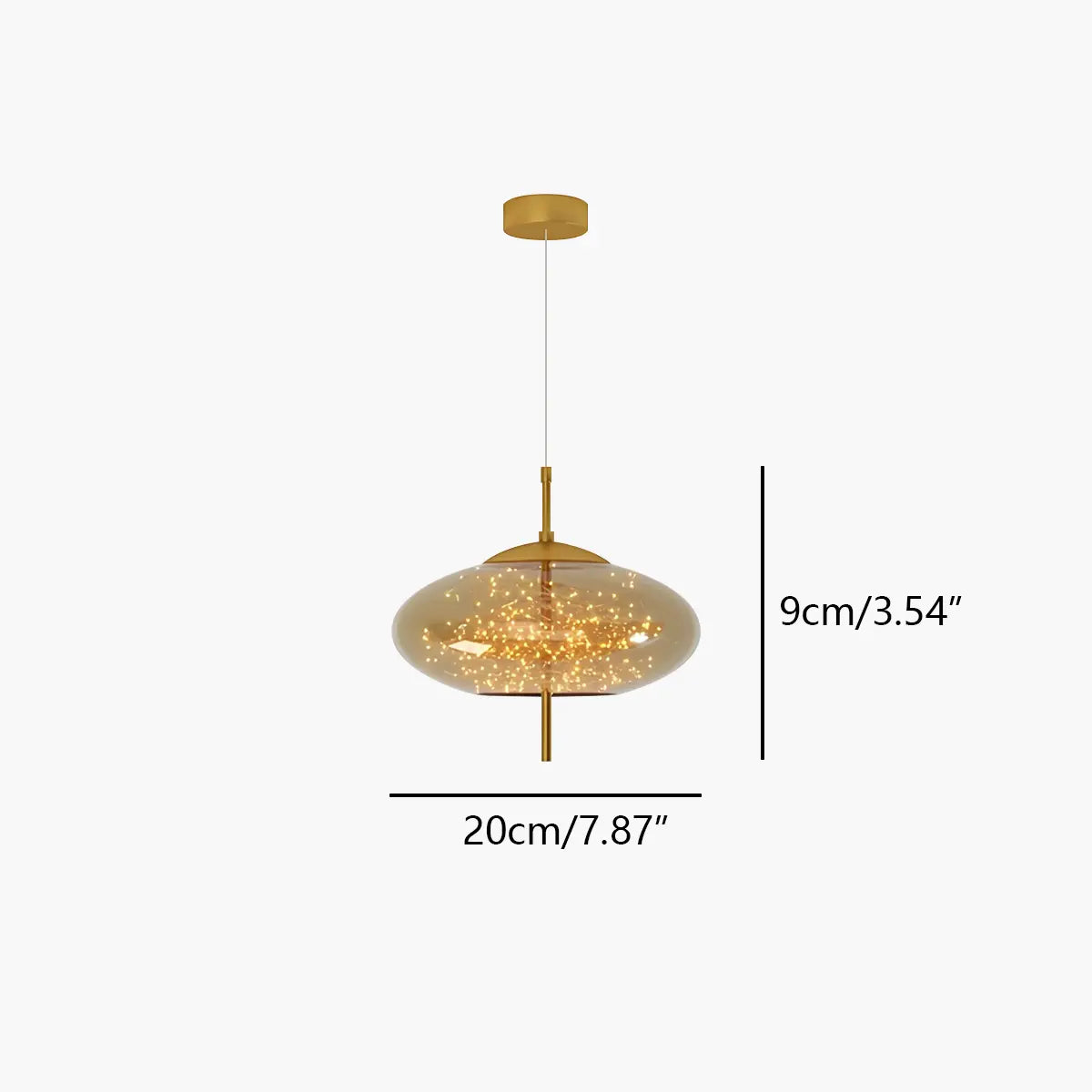 Antizer Twirl Modern Pendant Light for Bedroom