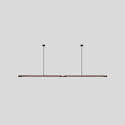 Antizer Svelte Wood Linear Pendant Light for Kitchen