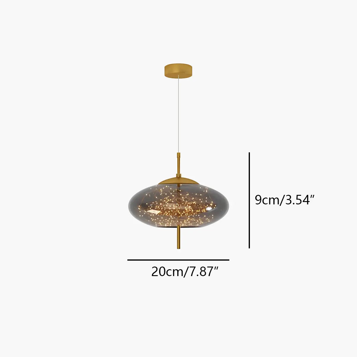 Antizer Twirl Modern Pendant Light for Bedroom
