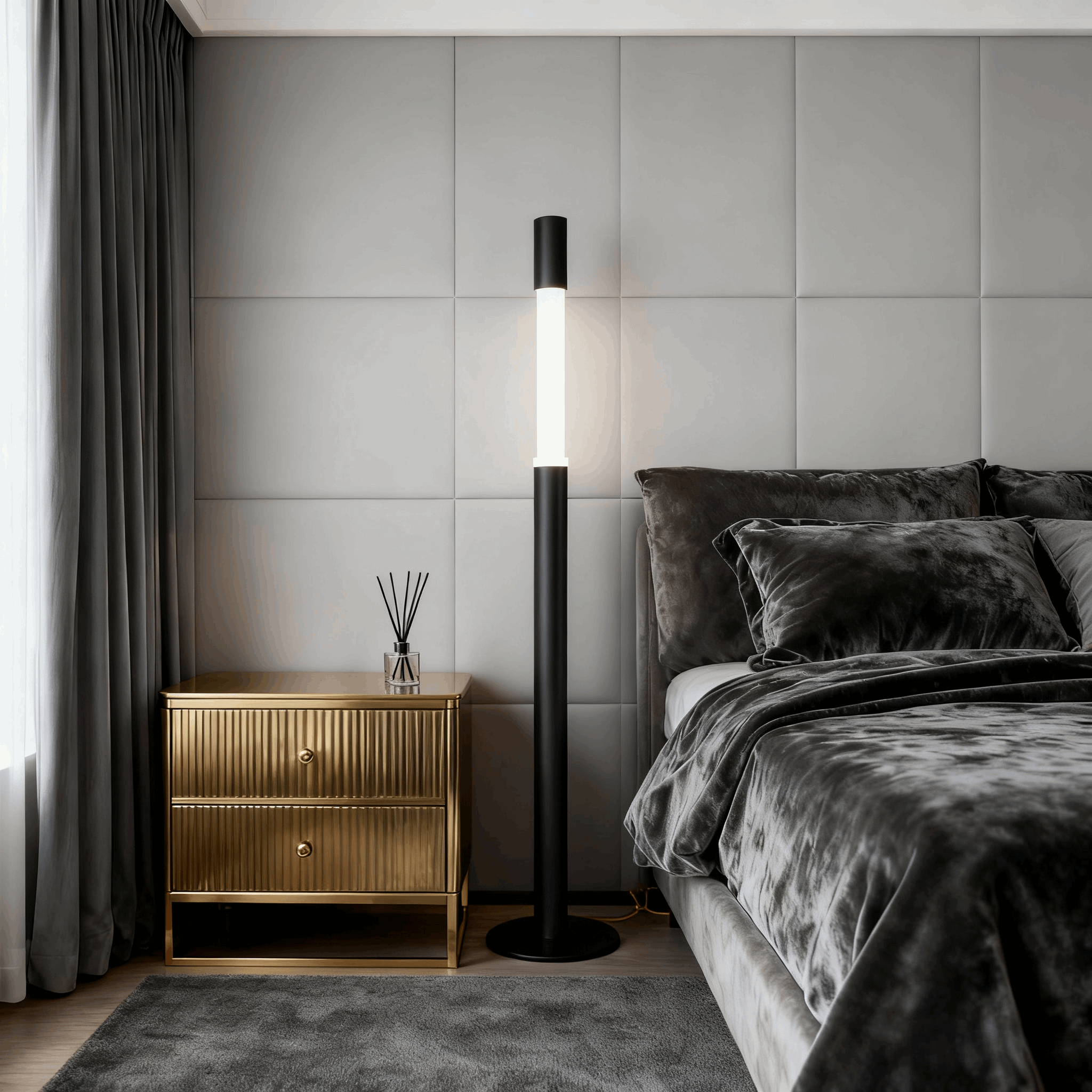 Antizer Modern Minimalist Liftable Floor Lamp