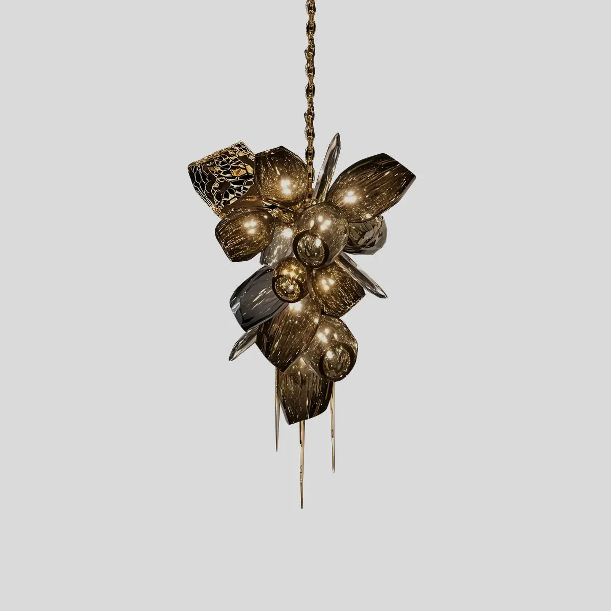 Antizer Kallisto Sculptural Glass Chandelier for Dining Room