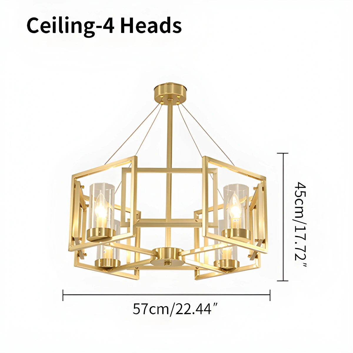 Antizer Modern Luxury All Copper Chandelier