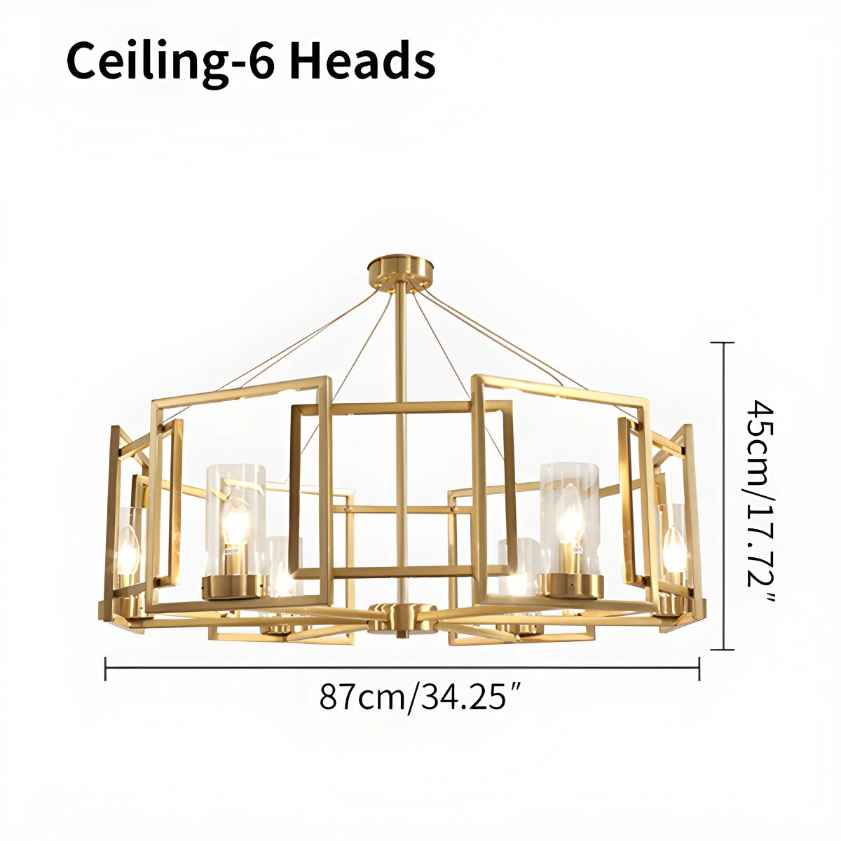 Antizer Modern Luxury All Copper Chandelier