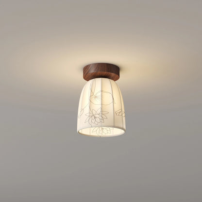 Antizer French Retro Fabric Wall Lamp for Bedroom