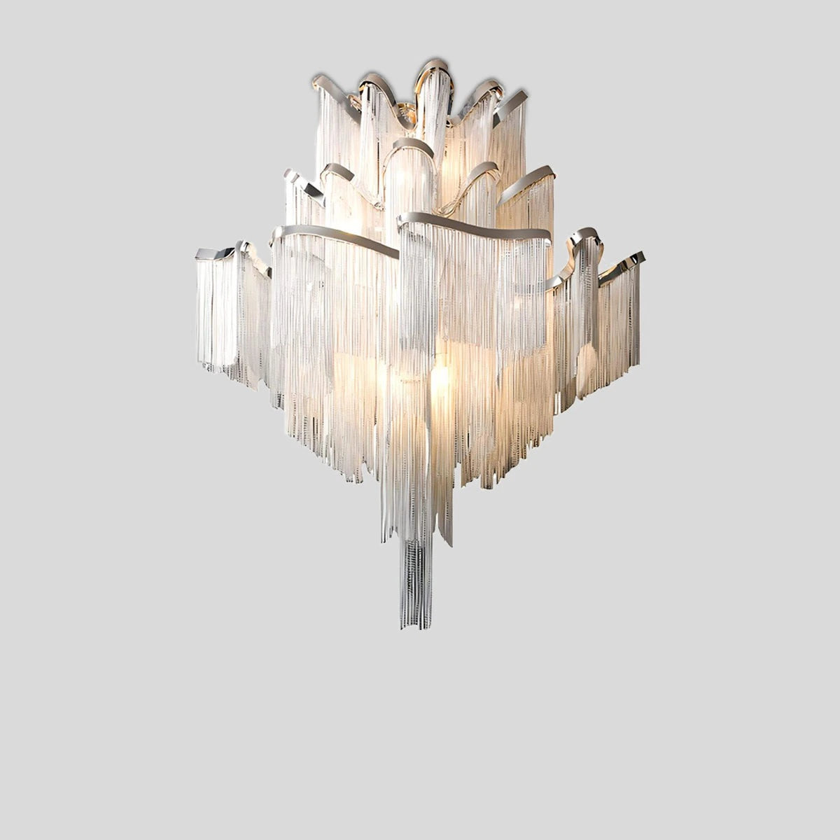 Antizer Aluminum Tassel LED Ceiling Chandelier