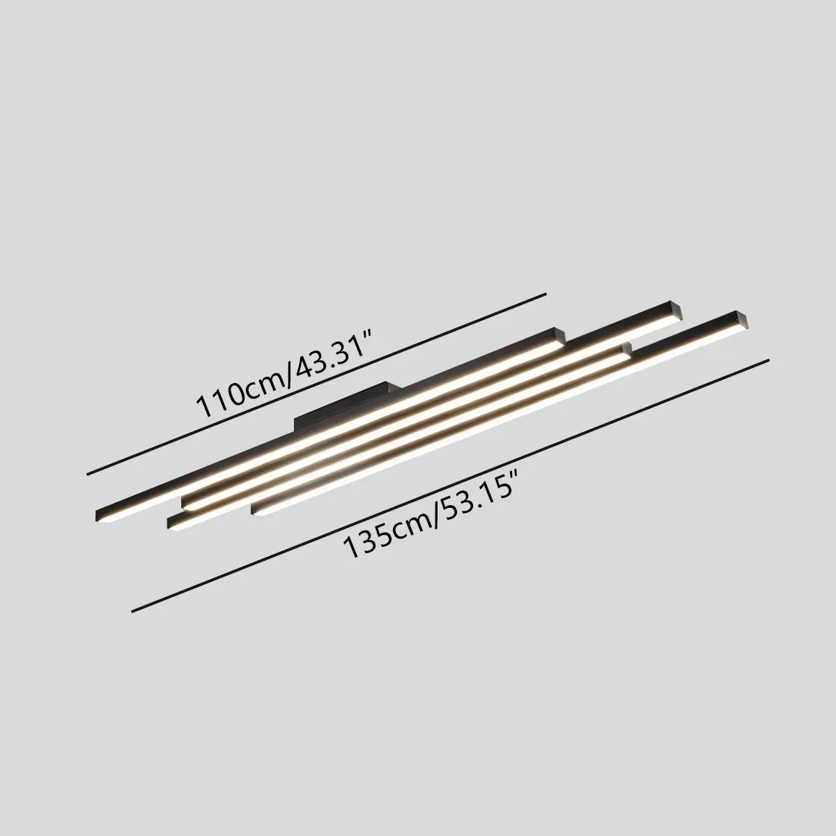 Antizer Linear Multi-Bar LED Pendant Light