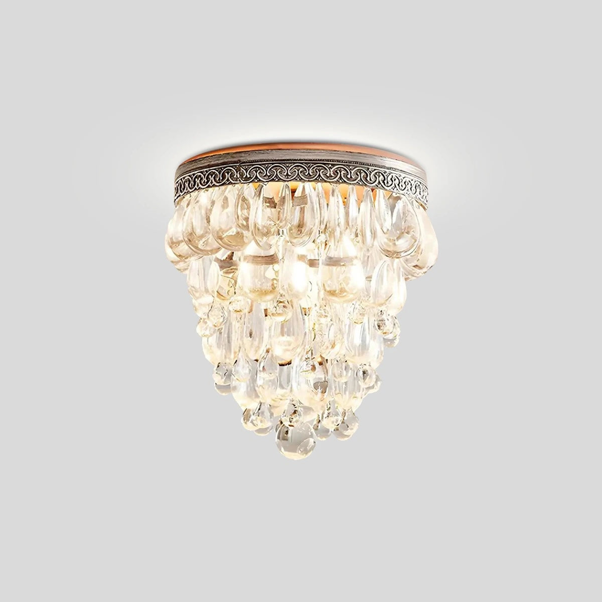 Antizer Vintage Crystal Pendent Light for Living Room