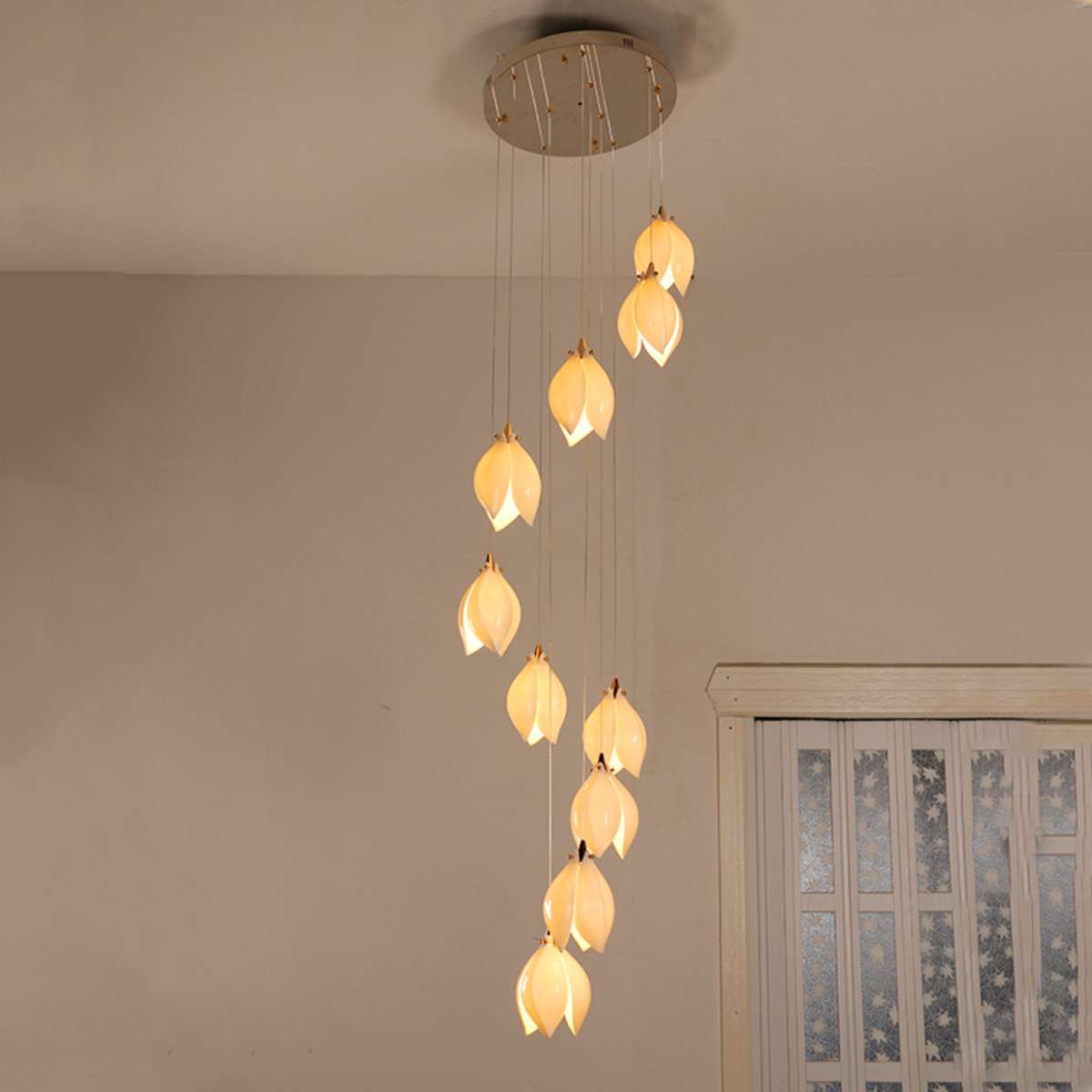 Ceramic Bud Pendant Light