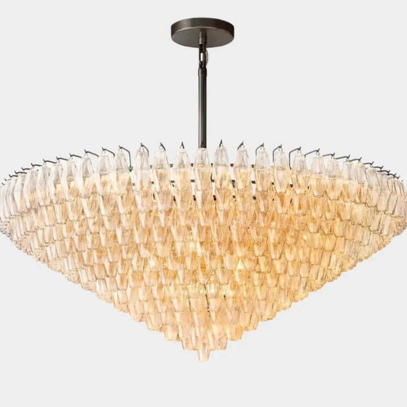 Antizer Chiara Glass Tiered Round Chandelier