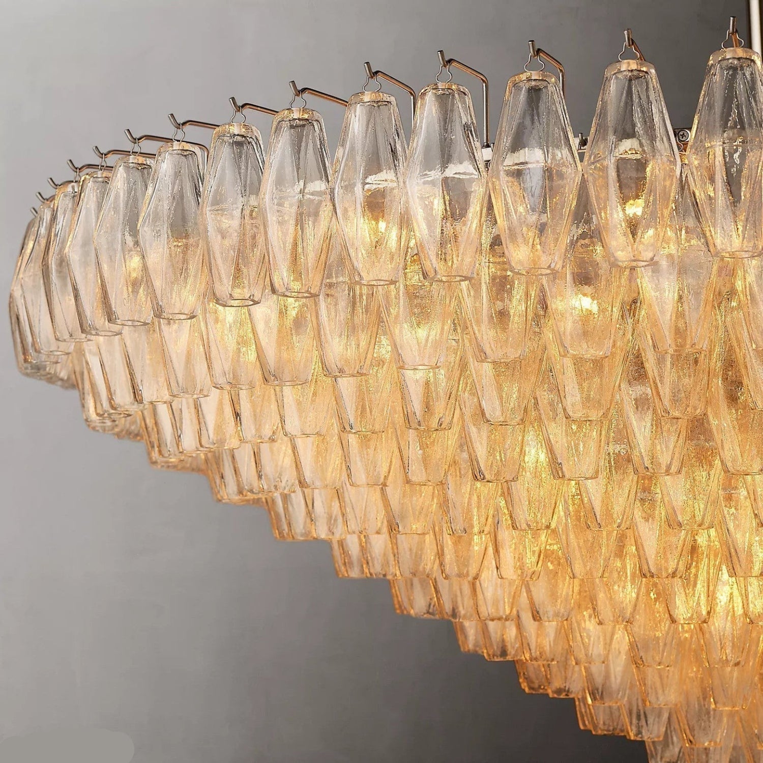 Antizer Chiara Glass Tiered Round Chandelier
