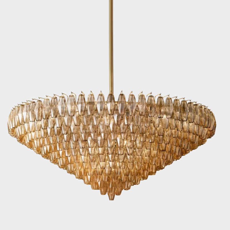 Antizer Chiara Glass Tiered Round Chandelier
