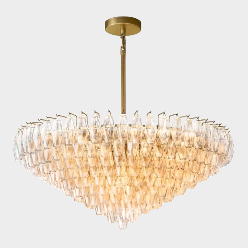 Antizer Chiara Glass Tiered Round Chandelier