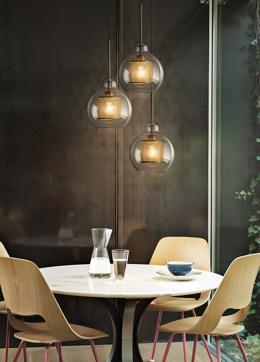 Chiswick Modern Glass Pendant Light: Elegant Spherical, Pear, Capsule Ceiling Fixture
