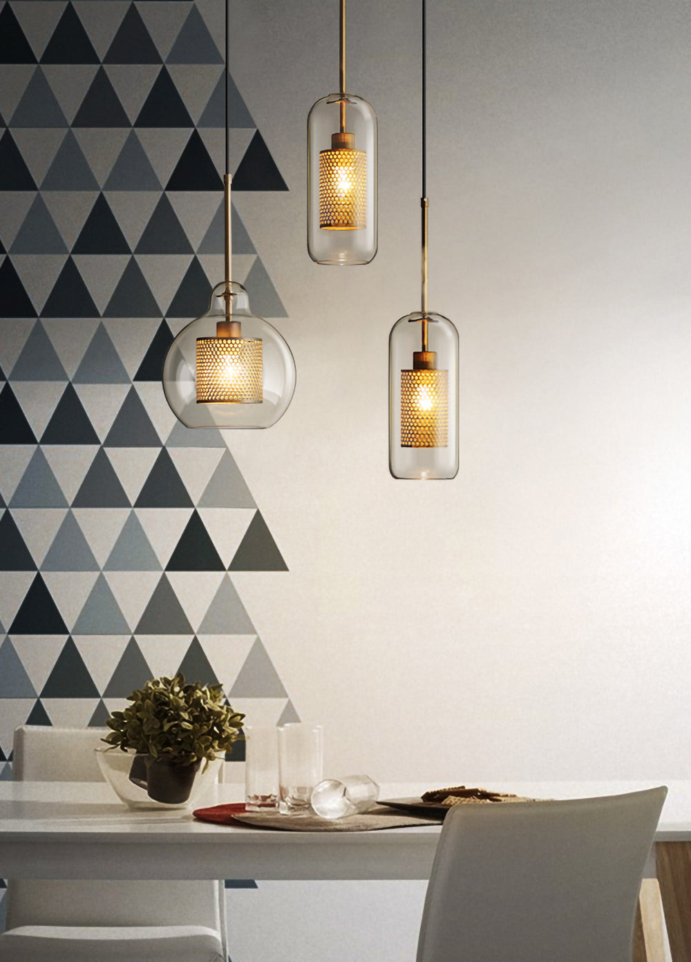 Chiswick Modern Glass Pendant Light: Elegant Spherical, Pear, Capsule Ceiling Fixture