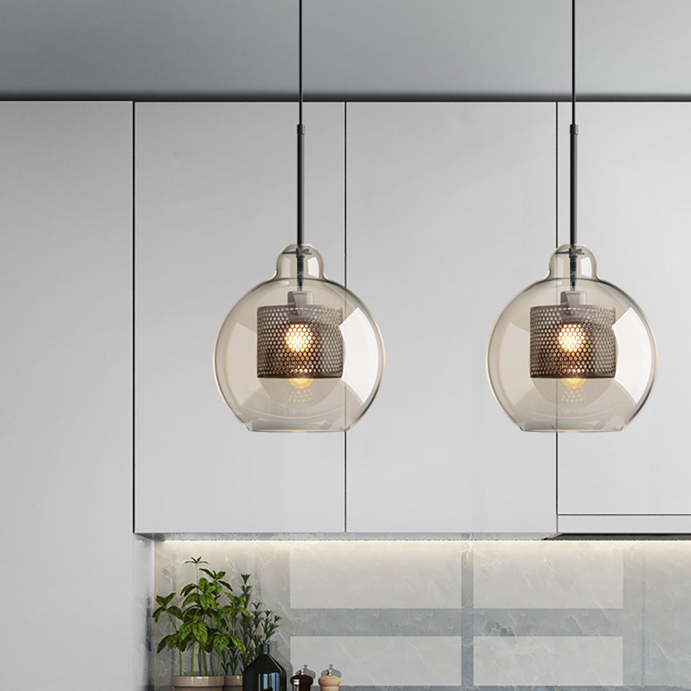 Chiswick Modern Glass Pendant Light: Elegant Spherical, Pear, Capsule Ceiling Fixture