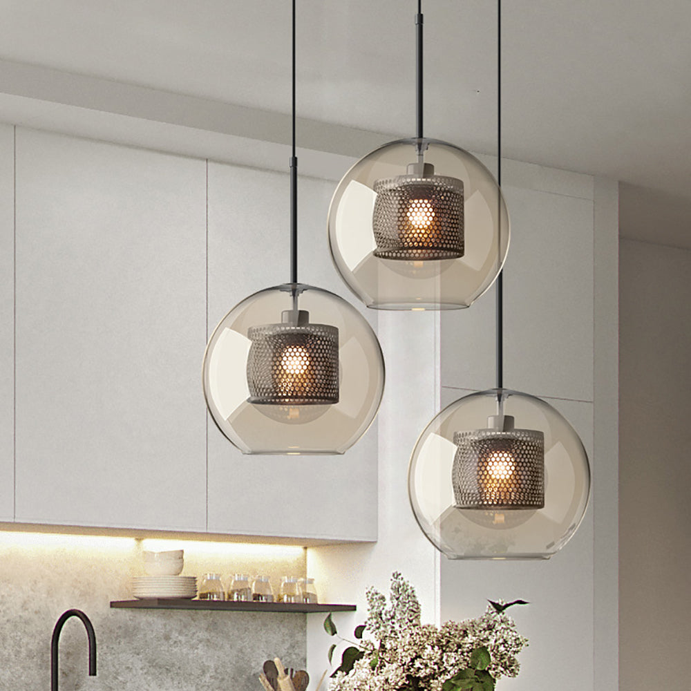 Chiswick Modern Glass Pendant Light: Elegant Spherical, Pear, Capsule Ceiling Fixture