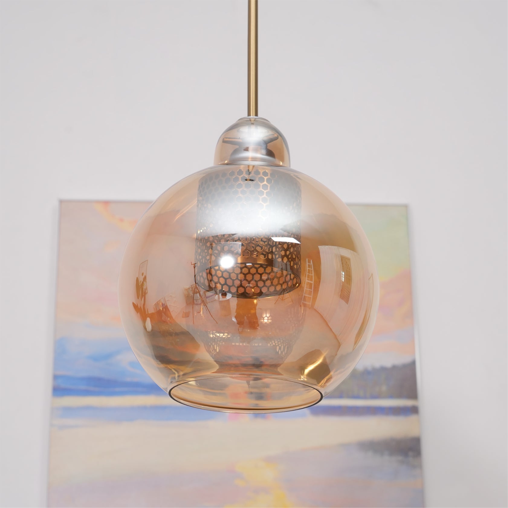 Chiswick Modern Glass Pendant Light: Elegant Spherical, Pear, Capsule Ceiling Fixture