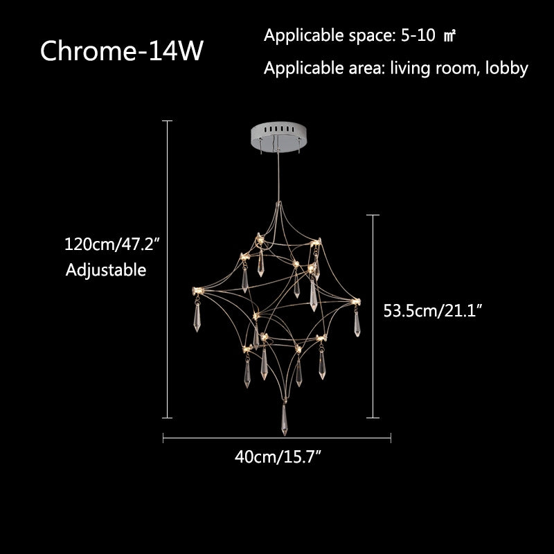 Adjustable Large Creativity Crystal Chandelier