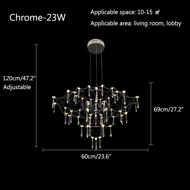 Antizer Adjustable Large Creativity Crystal Chandelier