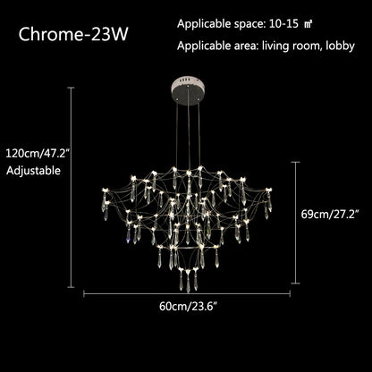 Antizer Adjustable Large Creativity Crystal Chandelier