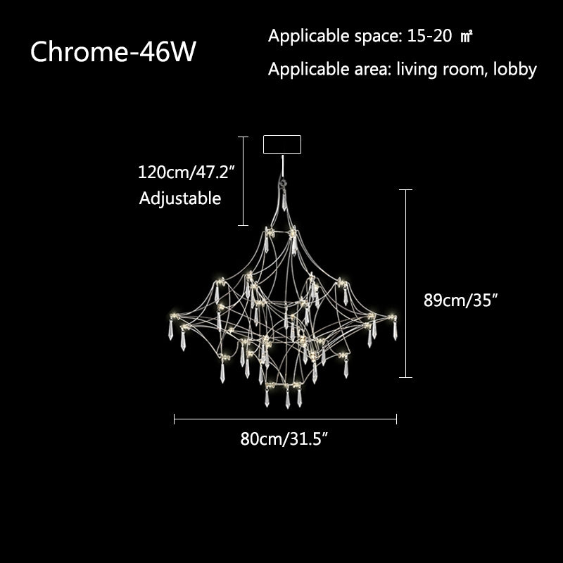 Adjustable Large Creativity Crystal Chandelier