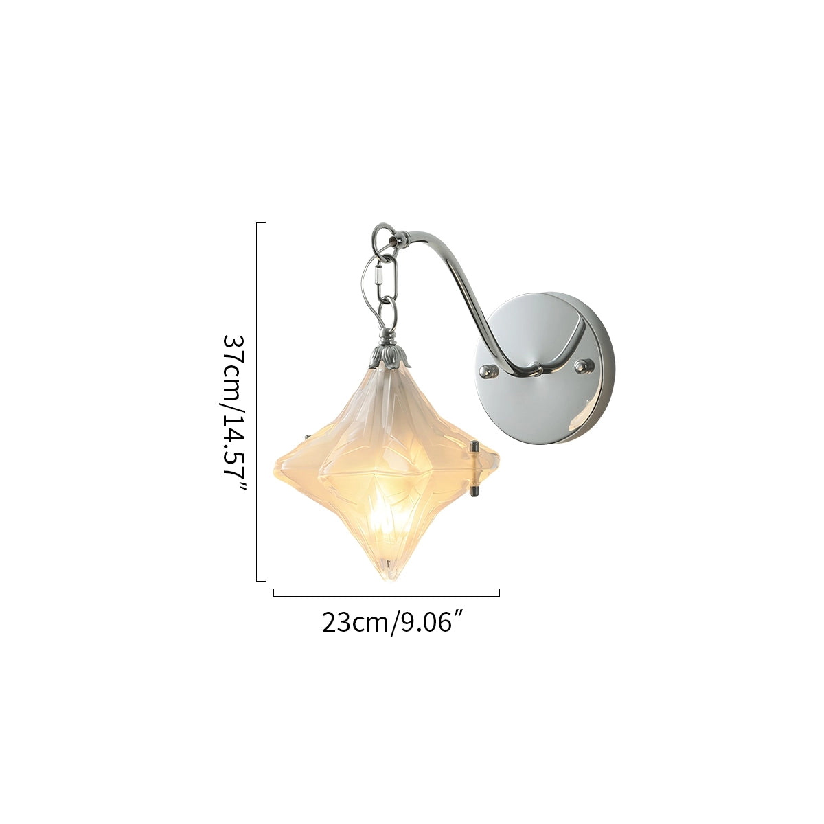 Antizer French Murano Star Glass Pendant Light