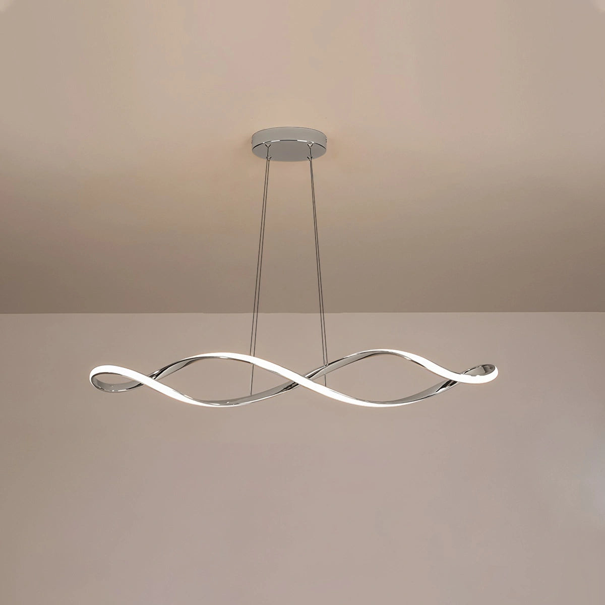 Antizer Linear Twist Pendant Light for Dining Room
