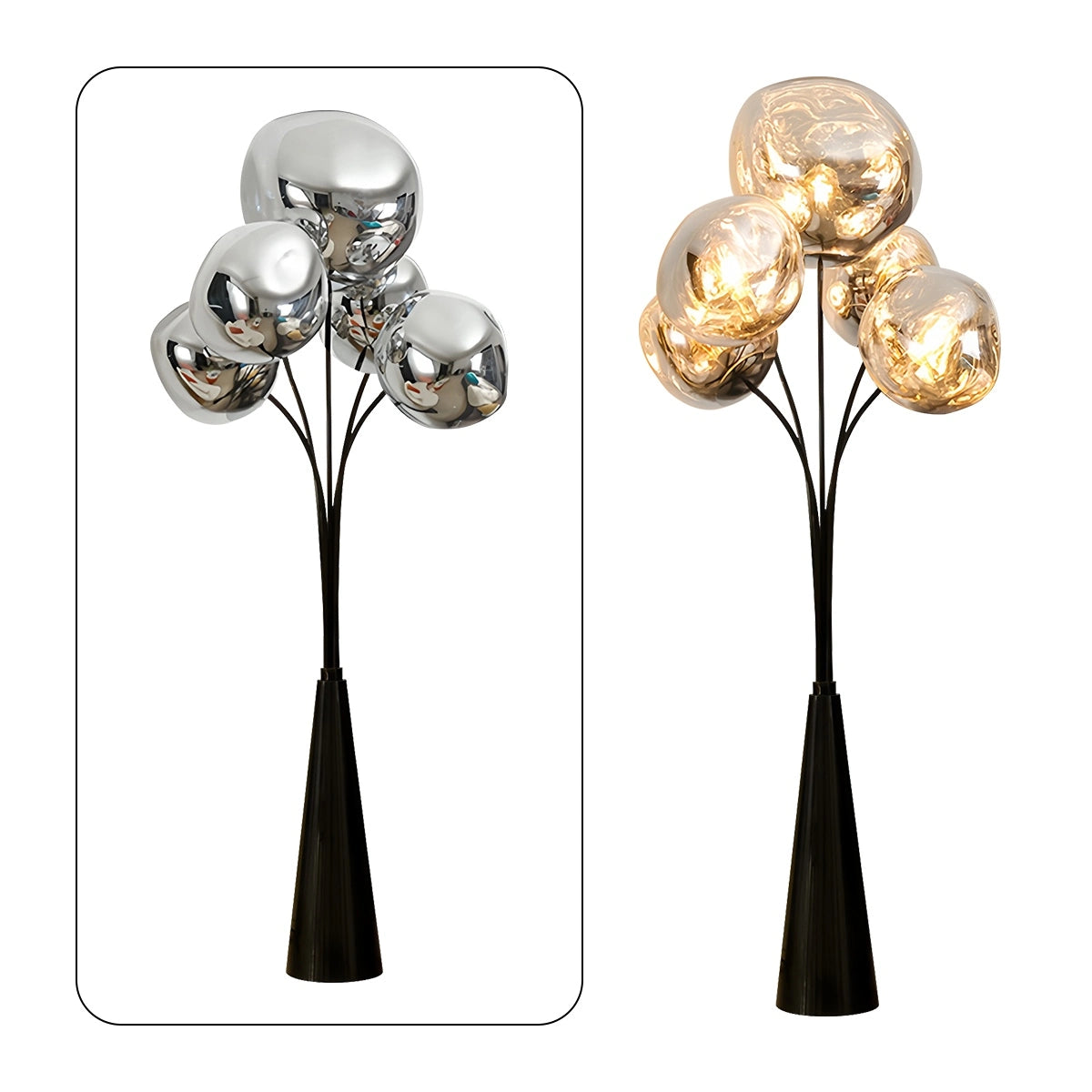 Antizer Modern Lava Multi-Head Floor Lamp