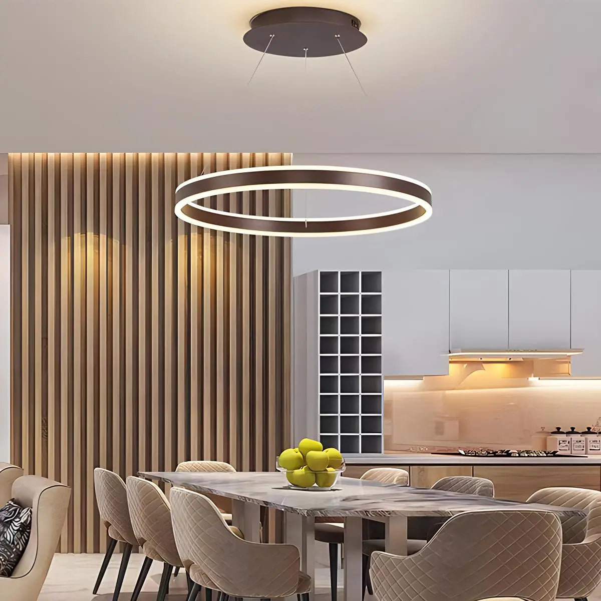 Antizer Circle Layered Living Room Chandelier