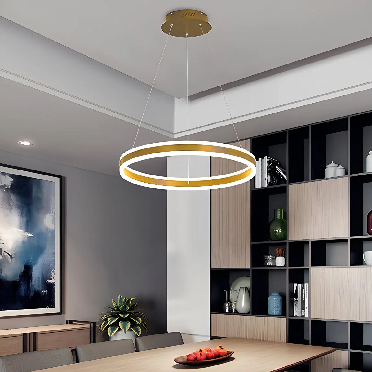 Antizer Circle Layered Living Room Chandelier