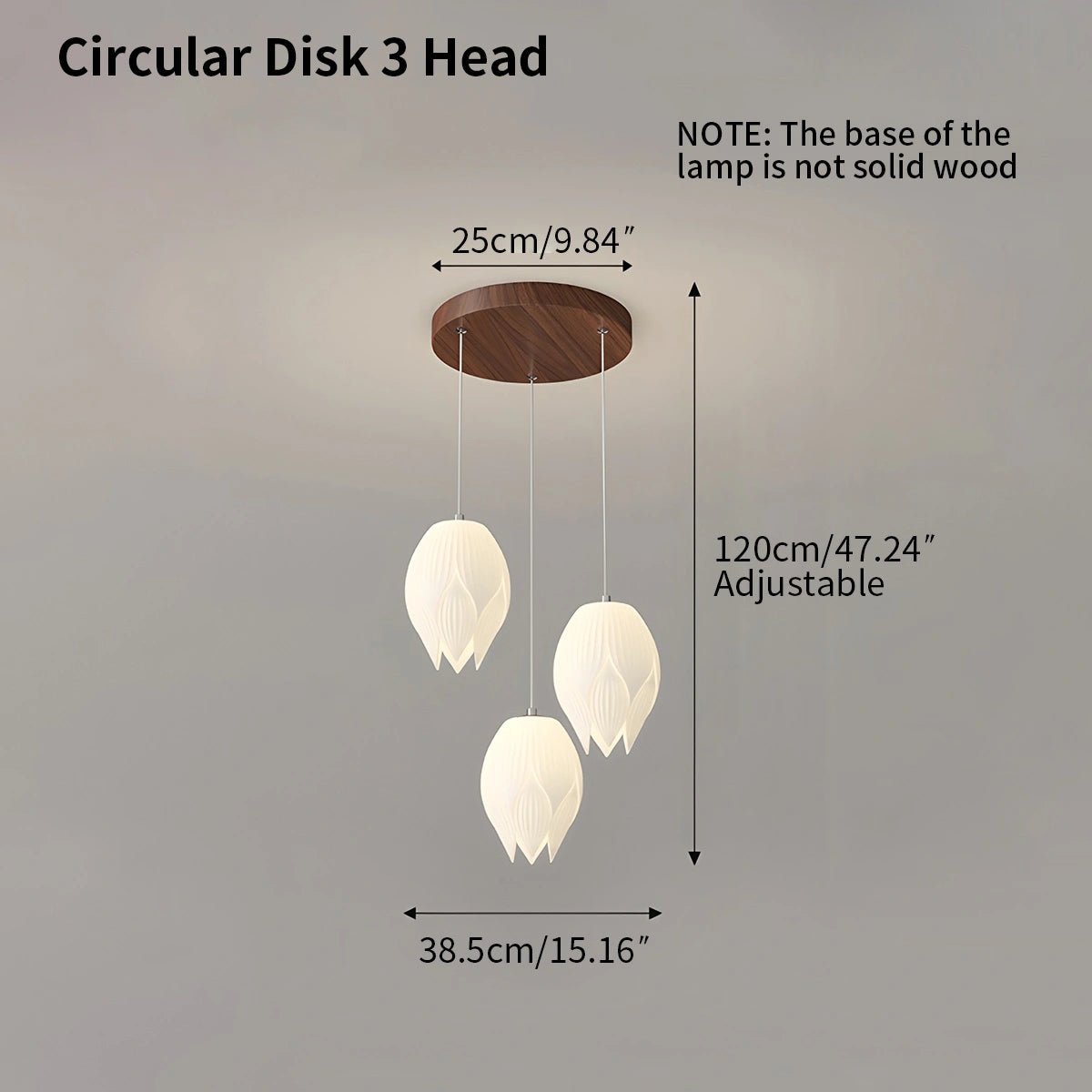 Antizer Cream Tulip Long Pendant Chandelier for Staircase