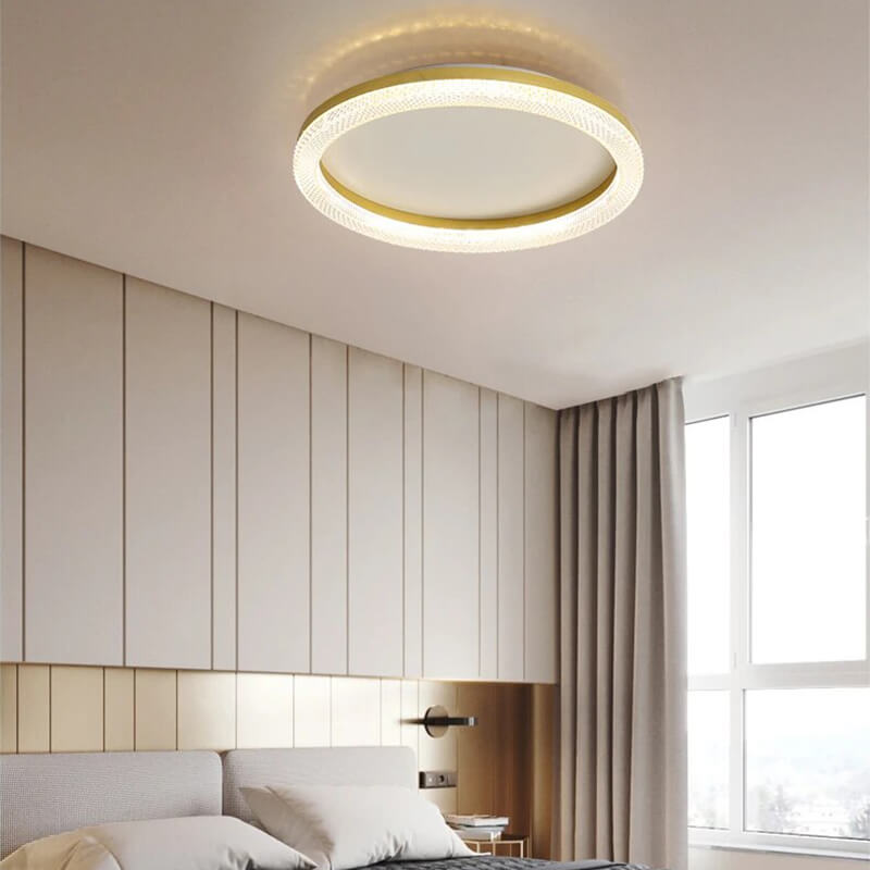 Light Luxury Circular Crystal Ceiling Light