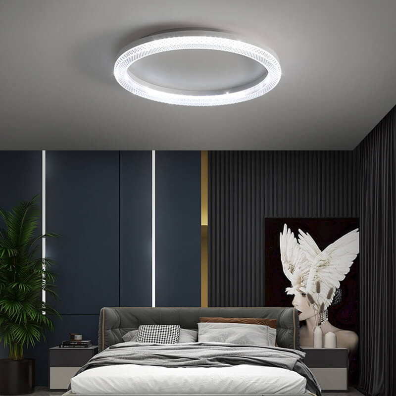 Light Luxury Circular Crystal Ceiling Light