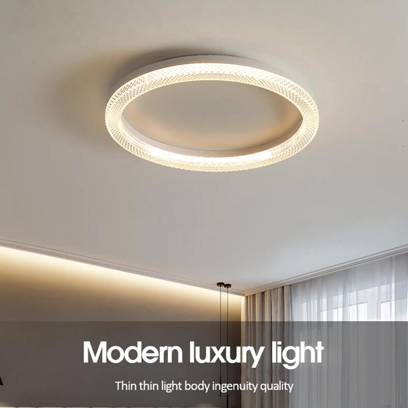 Light Luxury Circular Crystal Ceiling Light