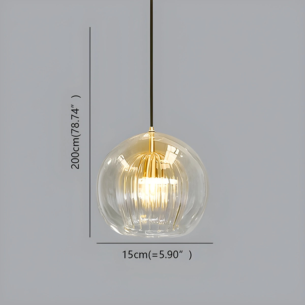 Antizer Nordic Glass Globe Pendant Light for Modern Interiors