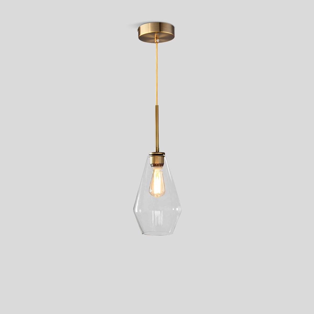 Antizer Hailie Clear Glass Pendant Light for Kitchen