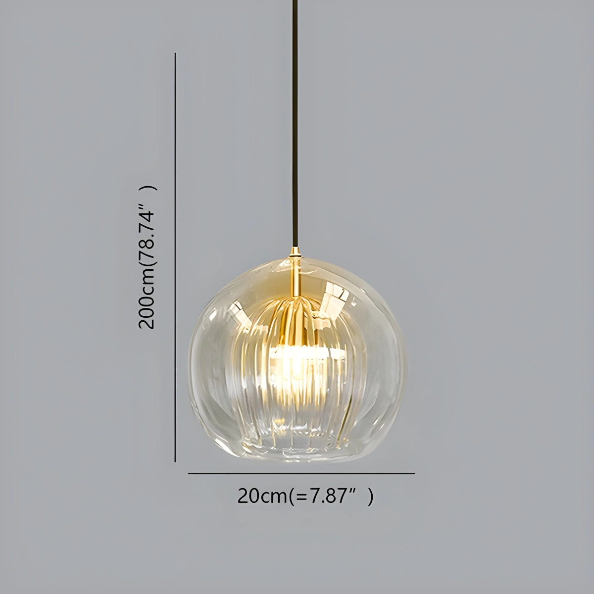 Antizer Nordic Glass Globe Pendant Light for Modern Interiors