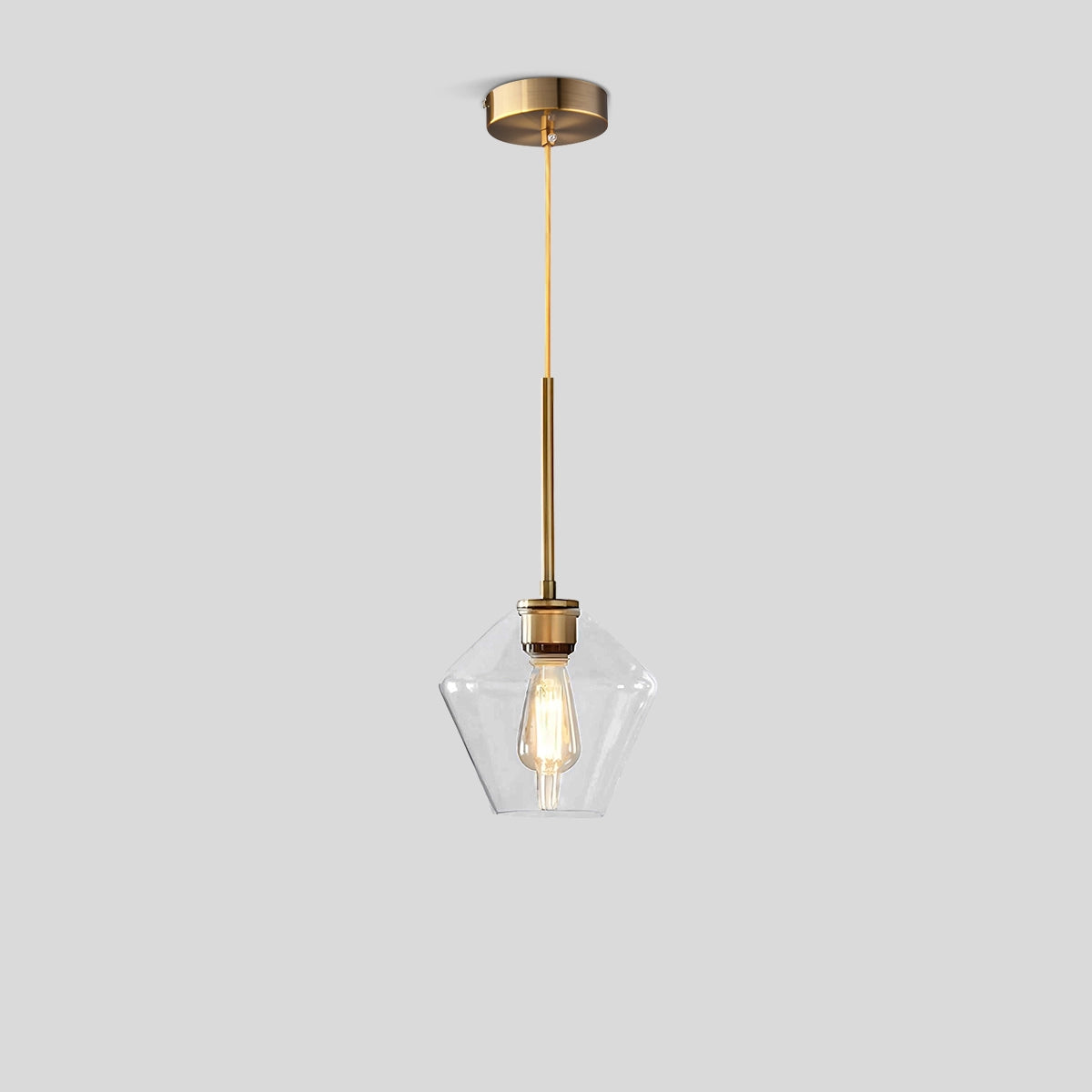 Antizer Hailie Clear Glass Pendant Light for Kitchen