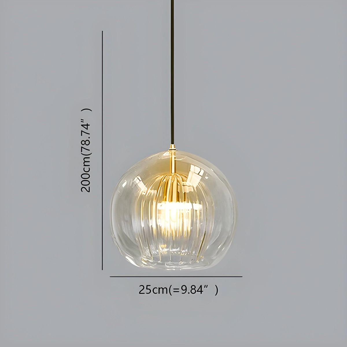 Antizer Nordic Glass Globe Pendant Light for Modern Interiors