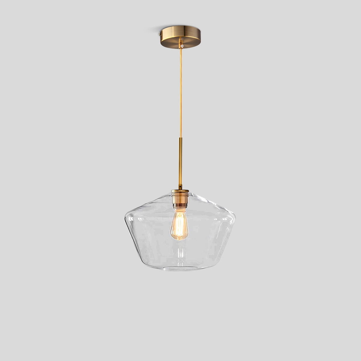 Antizer Hailie Clear Glass Pendant Light for Kitchen