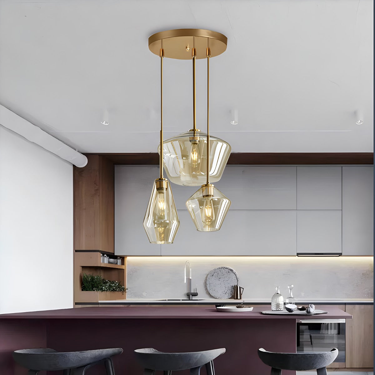 Hailie Clear Glass Pendant Light