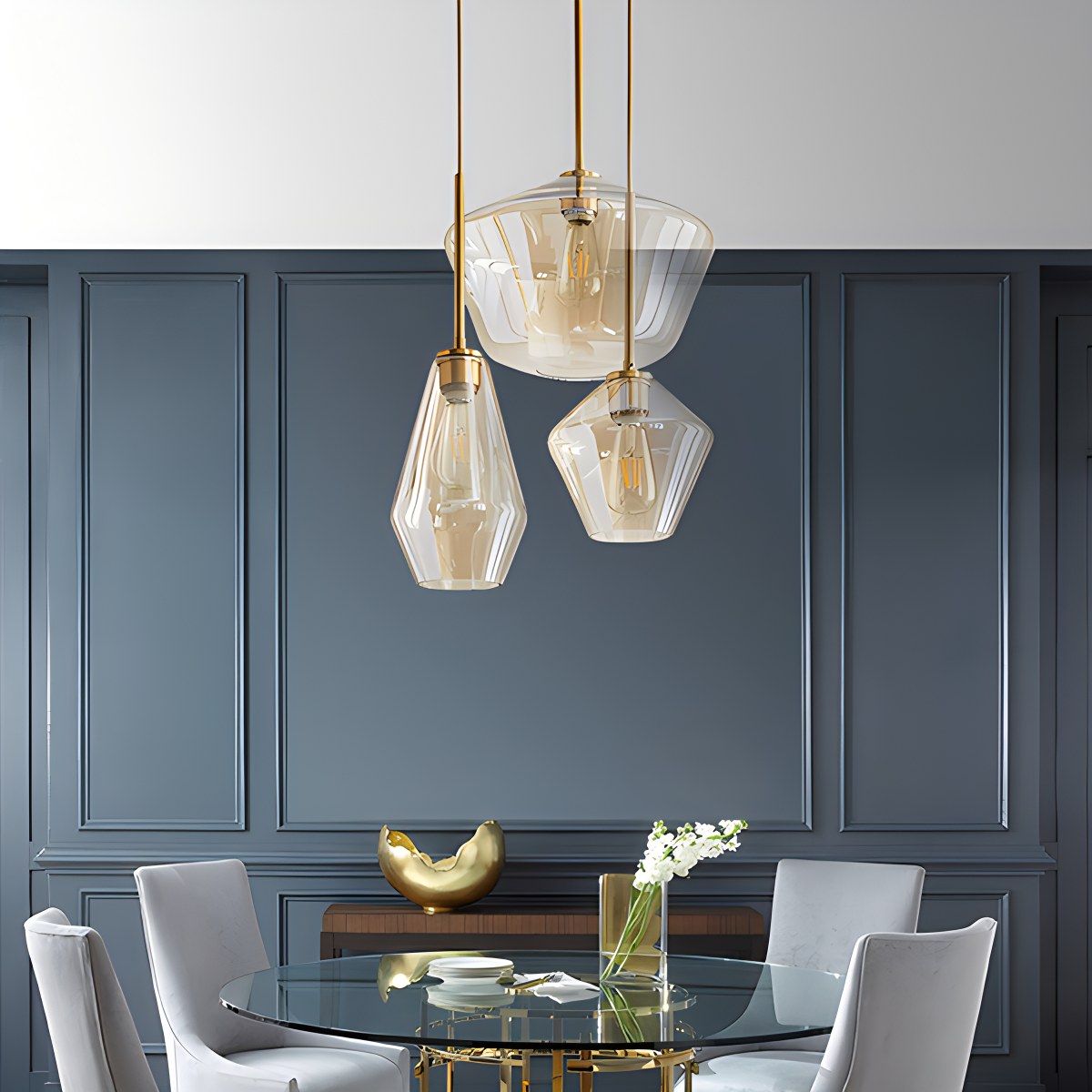 Hailie Clear Glass Pendant Light