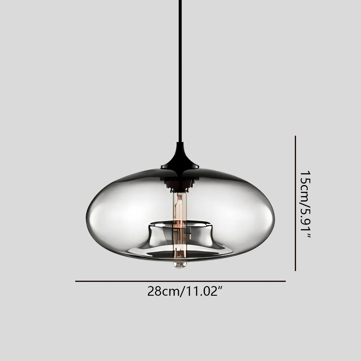 Antizer Colorful Glass Pendant Light for Dining Area