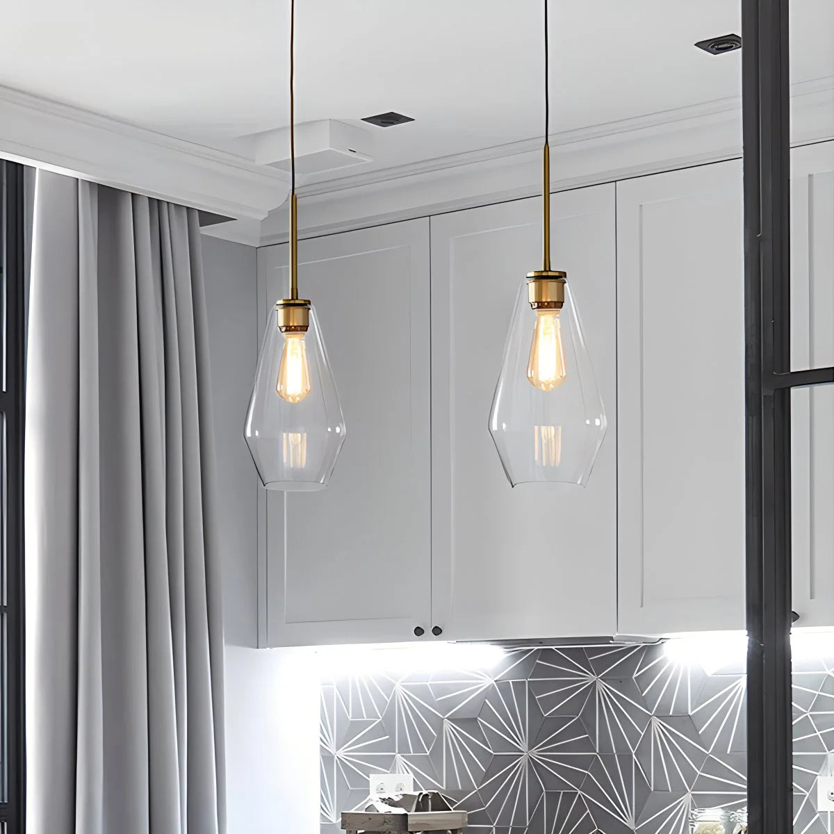 Hailie Clear Glass Pendant Light