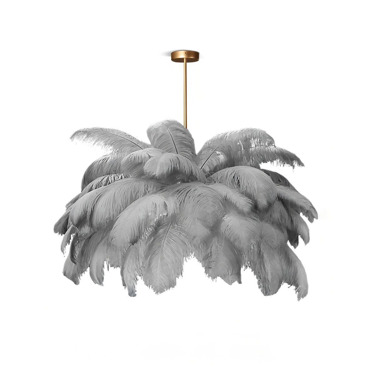 Antizer Ostrich Feather Chandelier Multiple Colors Available