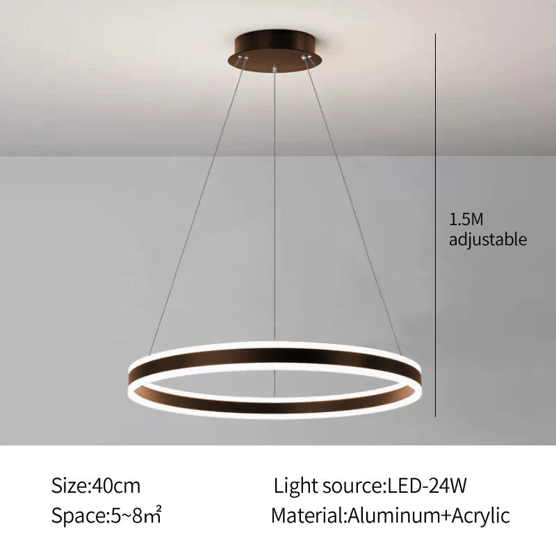 Circle Layered Living Room Chandelier