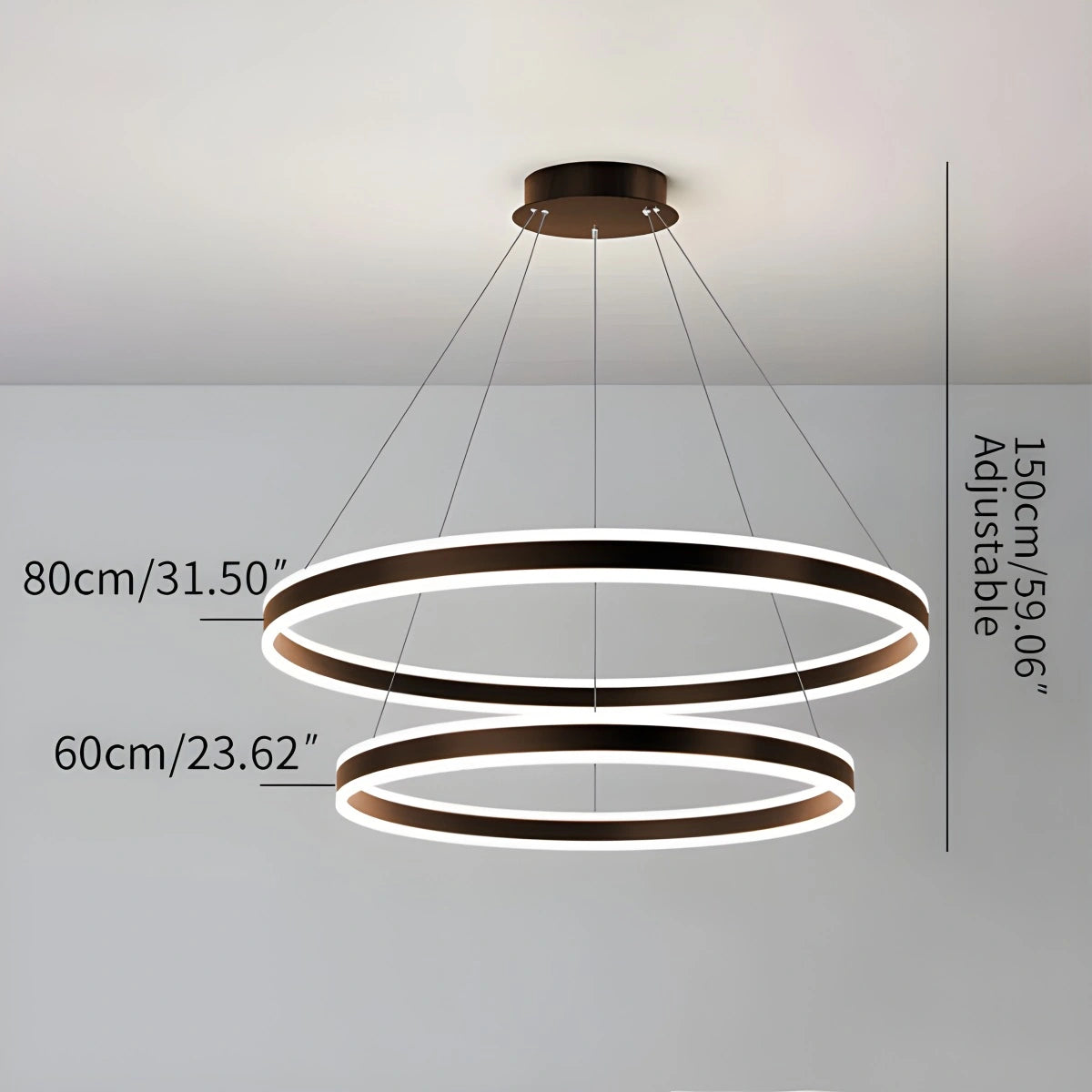 Antizer Circle Layered Living Room Chandelier